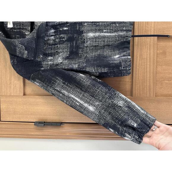 Akris Punto Italian Fabric Cropped Zip Up Jacket Navy Blue Women’s size 8 - Picture 2 of 12